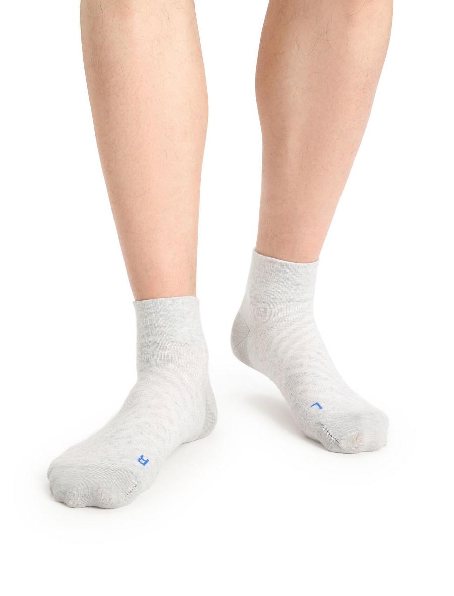 Men's Icebreaker Merino Run+ Ultralight Mini Socks Ether / Lazurite | CA 1898VRWD